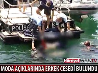 MODA AÇIKLARINDA DENİZDEN ERKEK CESEDİ ÇIKTI