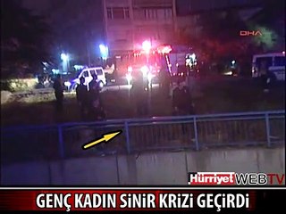 ATAKÖY'DE SİNİR KRİZİ GEÇİREN KADIN