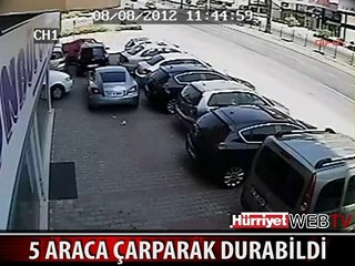 Télécharger la video: KONTROLDEN ÇIKAN OTOMOBİL 5 ARACA ÇARPARAK DURABİLDİ