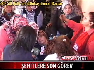 ŞEHİTLERİN CENAZE TÖRENİNDE GÖZYAŞLARI SEL OLDU