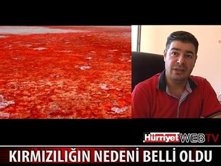 TUZ GÖLÜ'NDEKİ KIRMIZILIĞIN NEDENİ BELLİ OLDU