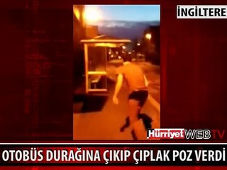 OTOBÜS DURAĞINA ÇIKIP PANTOLONUNU İNDİRDİ AMA SONRAA