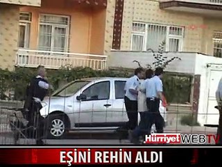 EŞİNİ REHİN ALDI, POLİSE SİLAHLA DİRENDİ