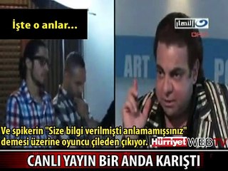 CANLI YAYINDA ÇILDIRDI