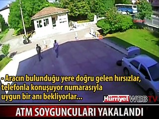 HIRSIZLIK ANI GÜVENLİK KAMERASINA BÖYLE YANSIDI
