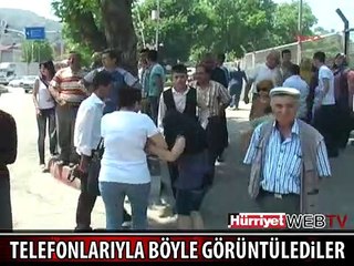 CEP TELEFONLARIYLA CESEDİ GÖRÜNTÜLEDİLER