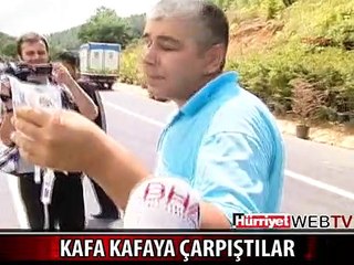 BEYKOZ'DA KAFA KAFAYA ÇARPIŞTILAR