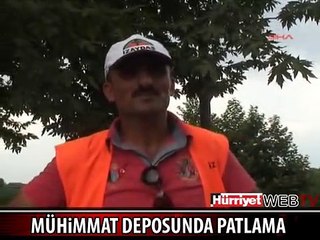 İZMİT'TE MÜHİMMAT DEPOSU PATLADI