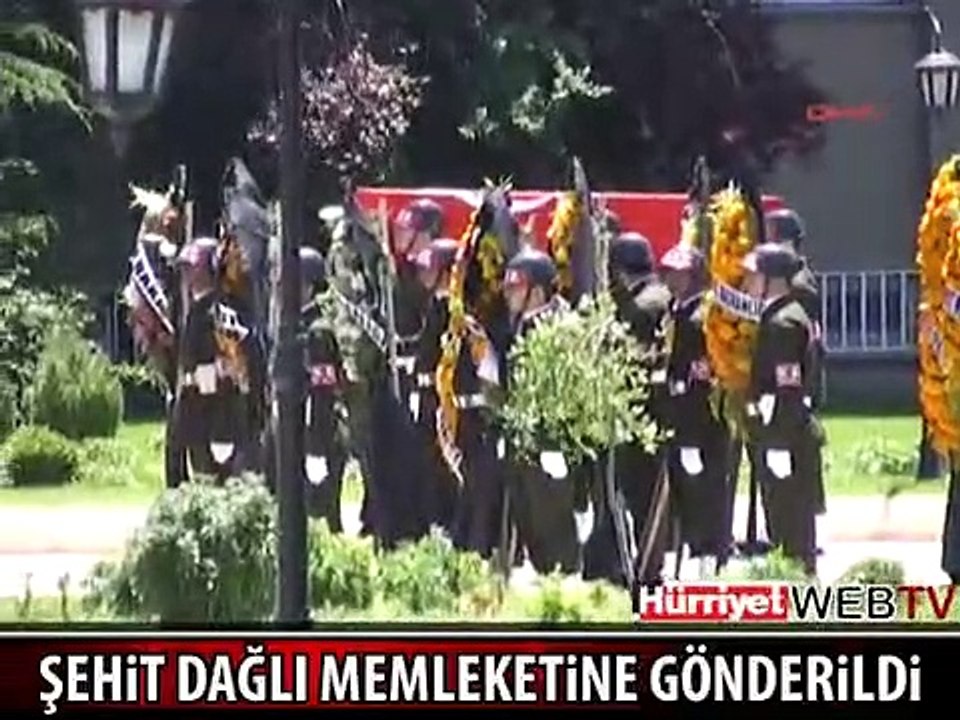 ŞEHİT DAĞLI ASKERİ TÖRENLE MEMLEKETİNE GÖNDERİLDİ