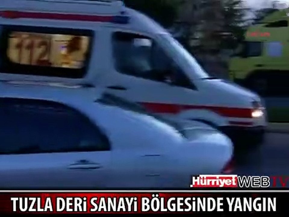 TUZLA DERİ SANAYİ BÖLGESİNDE YANGIN