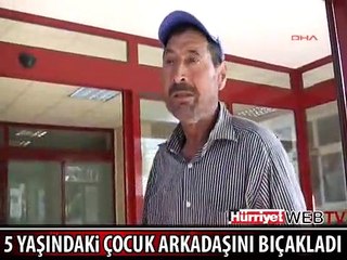 5 YAŞINDAKİ ÇOCUK KAVGA ETTİĞİ ARKADAŞINI BIÇAKLADI