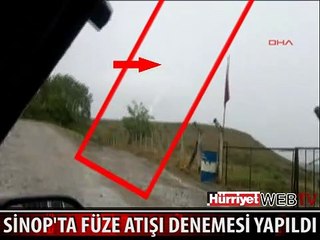 SİNOP'TA FÜZE ATIŞI DENEMESİ YAPILDI