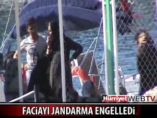 14 METRELİK YATTA 60 KAÇAK YAKALANDI