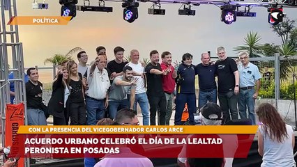 Acuerdo Urbano celebró el Día de la Lealtad Peronista en Posadas