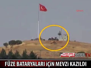 KİLİS SINIRINDA STİNGER İÇİN MEVZİ KAZILIYOR