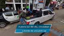 Capta Google Maps a presuntos hombres armados en Texcaltitlán, Edomex