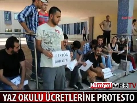 SAKARYA ÜNİVERSİTESİ'NDE REKTÖR BAK GİT EYLEMİ