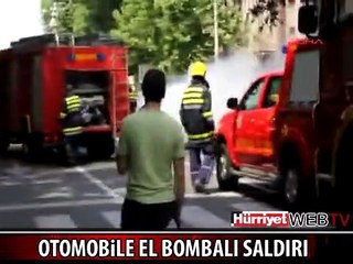 SIRBİSTAN'DA OTOMOBİLE EL BOMBALI SALDIRI