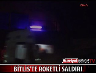 BİTLİS'TE TRAFİK DENETLEME BÜRO AMİRLİĞİNE ROKETLİ SALDIRI