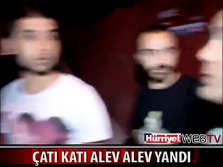 YANGINI FARK EDEN KOMŞULAR YAŞLI ÇİFTİ KURTARDI