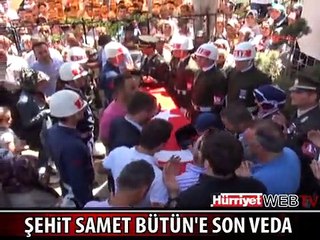 KONYA ŞEHİDİNİ BÖYLE UĞURLADI