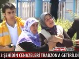 ŞEHİT ASKERLERİN CENAZELERİ TRABZON'A GETİRİLDİ