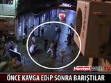 DİSKO ÇALIŞANLARI ÖNCE KAVGA ETTİ SONRA BARIŞTI