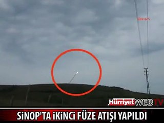 İŞTE SİNOP'TAKİ FÜZE ATIŞI