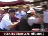 POLİS BİBER GAZI KULLANARAK KAVGAYI ENGELLEDİ