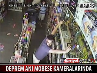 DEPREM ANINDA YAŞANANLAR KAMERADA