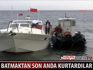 LÜKS TEKNE SUYA GÖMÜLDÜ