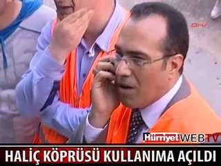 HALİÇ KÖPRÜSÜ'NDE ÇALIŞMA TAMAMLANDI KÖPRÜ TRAFİĞE AÇILDI