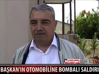 CHP'Lİ BAŞKAN'IN OTOMOBİLİNE BOMBALI SALDIRI