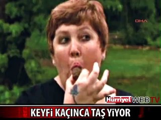 CANI SIKILINCA TAŞ YİYEN KADIN