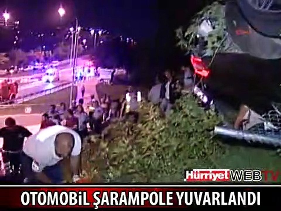 ŞARAMPOLE YUVARLANAN SÜRÜCÜ YARALI KURTARILDI