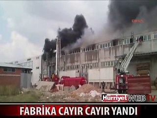 İNEGÖL'DE YANAN FABRİKADA CAN PAZARI