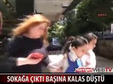 GENÇ KIZIN BAŞINA KALAS DÜŞTÜ