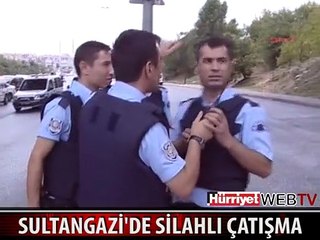 SULTANGAZİ'DE ŞÜPHELİ BİR KADIN POLİSLE ÇATIŞTI