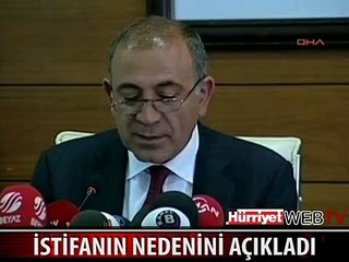 GÜRSEL TEKİN İSTİFANIN NEDENİNİ AÇIKLADI