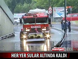 YAĞMUR İSTANBUL'U TESLİM ALDI