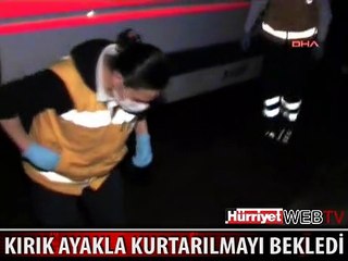 YERDE ACI İÇİNCE KIVRANDI