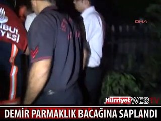 OYUN OYNARKEN BACAĞINA DEMİR PARMAKLIK SAPLANDI