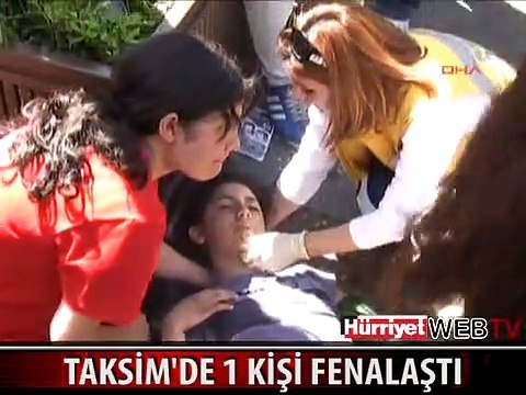 GENÇ KIZ 1 MAYIS KUTLAMALARINDA FENALAŞTI