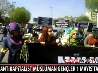 ANTİ-KAPİTALİST MÜSLÜMAN GENÇLER 1 MAYIS YÜRÜYÜŞÜNDE