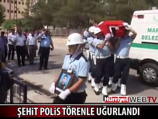 ŞEHİT POLİS TÖRENLE ANKARA'YA UĞURLANDI