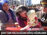 ŞEHİT PİYADE ER UMUT BULUT BÖYLE UĞURLANDI