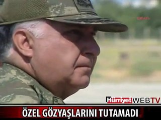 GENELKURMAY BAŞKANI GÖZYAŞLARINI TUTAMADI