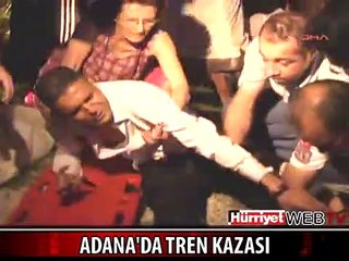 ADANA'DA İKİ YOLCU TRENİ KAFA KAFAYA ÇARPIŞTI