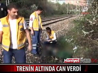 KÖPEĞİYLE BİRLİKTE TRENİN ALTINDA CAN VERDİ
