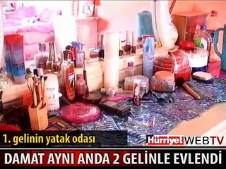 2 KIZLA AYNI GÜN EVLENDİ